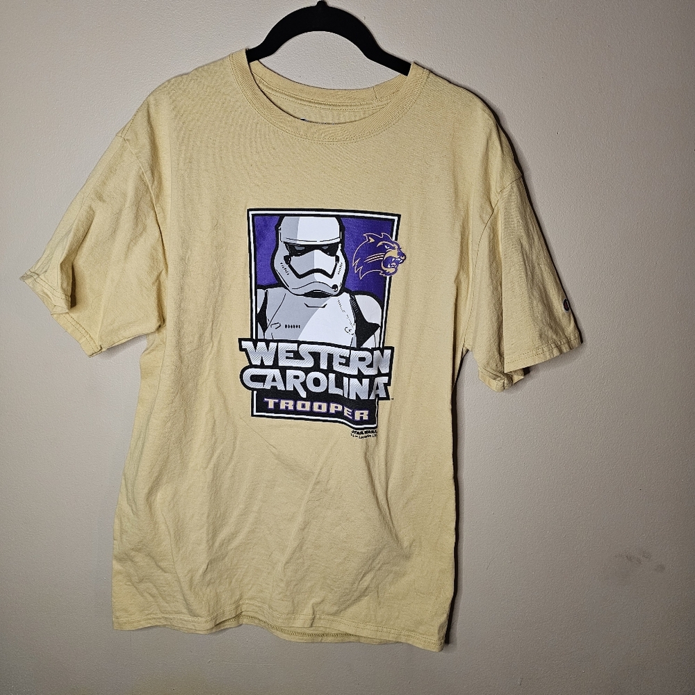 Western Carolina University Catamounts Star Wars Champion Medium Tshirt